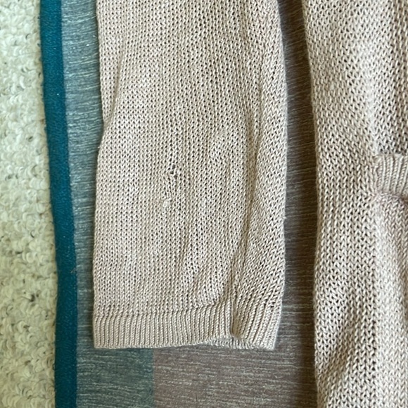 J Jill Women's Linen Long Line Midi Cardigan Sweater - Picture 12 of 15